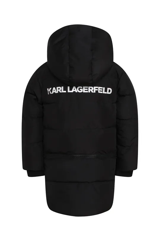 Παιδικό μπουφάν Karl Lagerfeld μαύρο