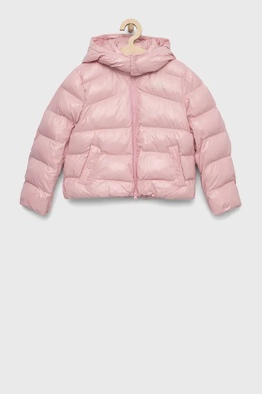 ροζ Παιδικό μπουφάν EA7 Emporio Armani Για κορίτσια