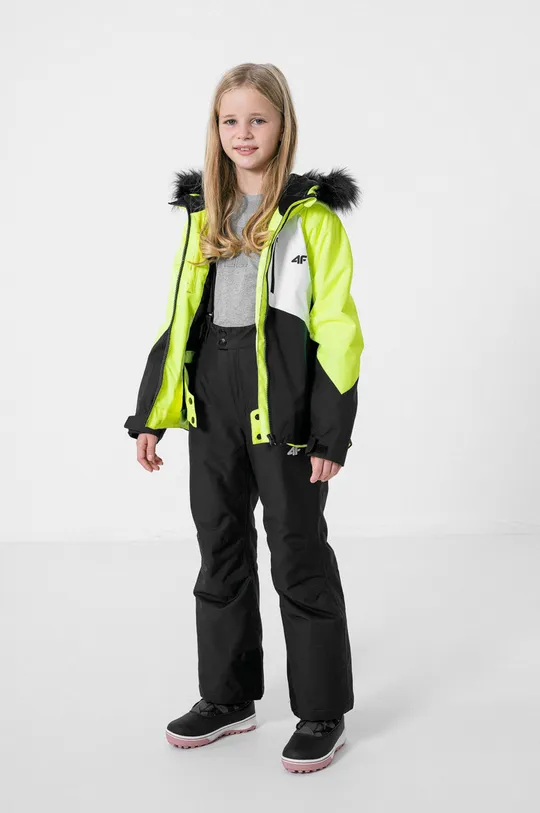4F kurtka narciarska dziecięca żółty