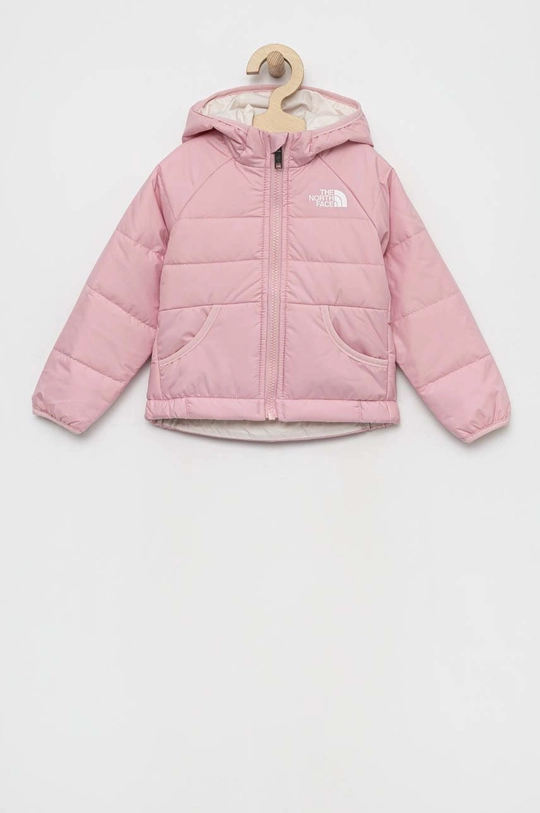 The North Face kurtka dwustronna dziecięca KID REVERSIBLE PERRITO HOODED JACKET różowy