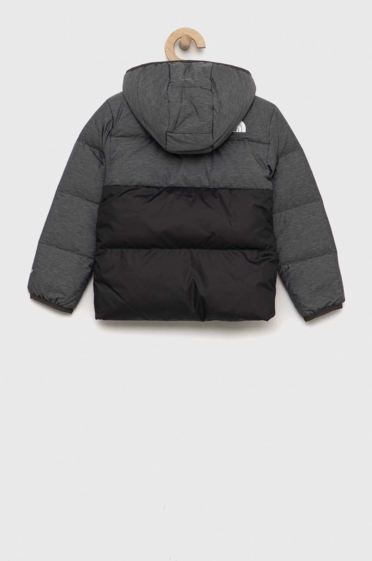 Detská páperová bunda The North Face KID NORTH DOWN HOODED JACKET sivá