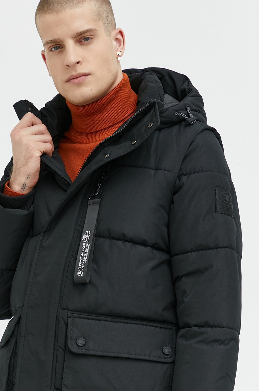Tom Tailor kurtka męska kolor czarny zimowa | Answear.com