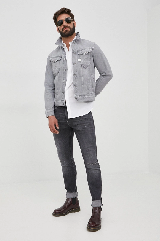 G-Star Raw kurtka jeansowa D20086.D109 szary