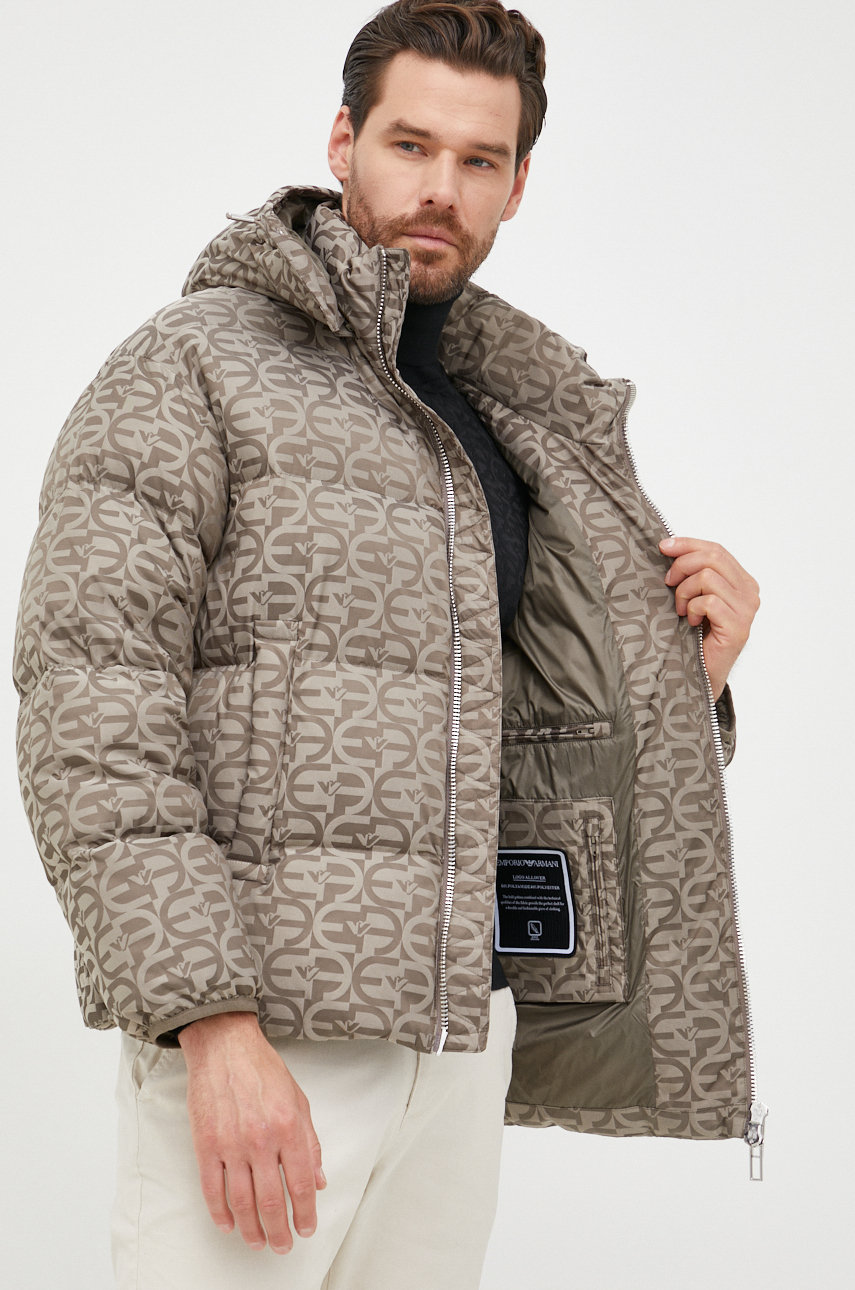 Куртка Emporio Armani мужская цвет зелёный зимняя | ANSWEAR.ua