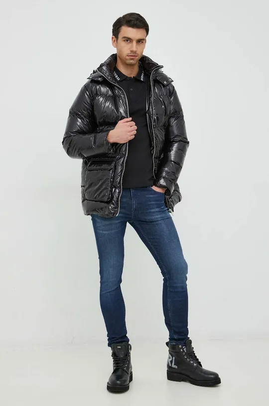 Pernata jakna Karl Lagerfeld crna