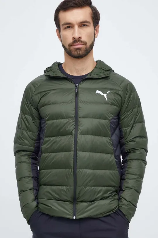 зелёный Пуховая куртка Puma Мужской