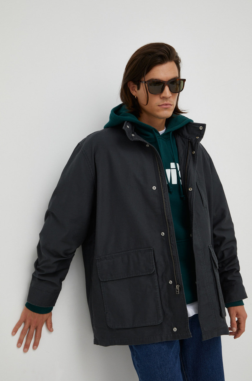 Levi's kurtka męska kolor szary przejściowa | Answear.com