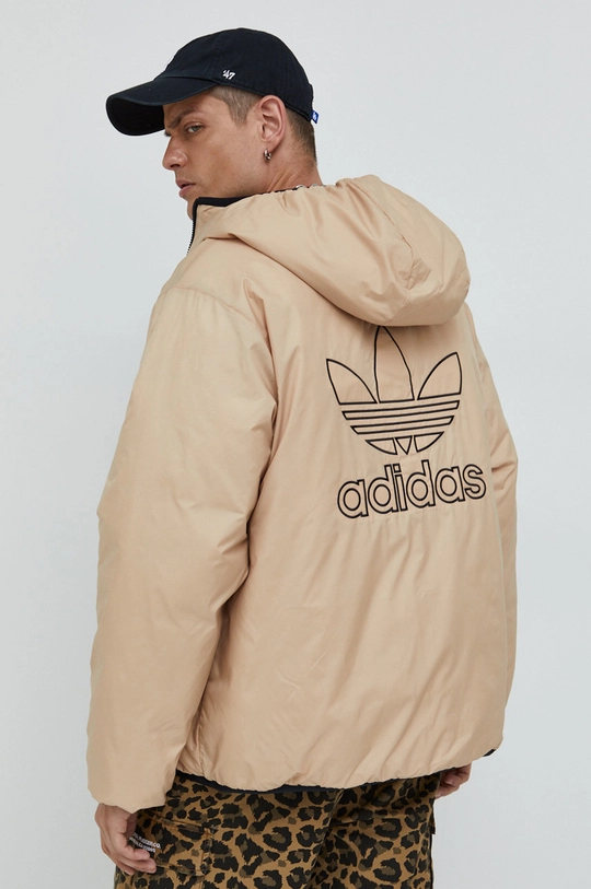 μαύρο Μπουφάν δυο όψεων adidas Originals