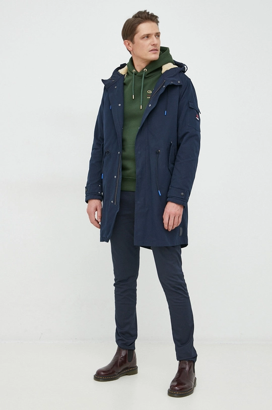 Parka Scotch & Soda mornarsko modra