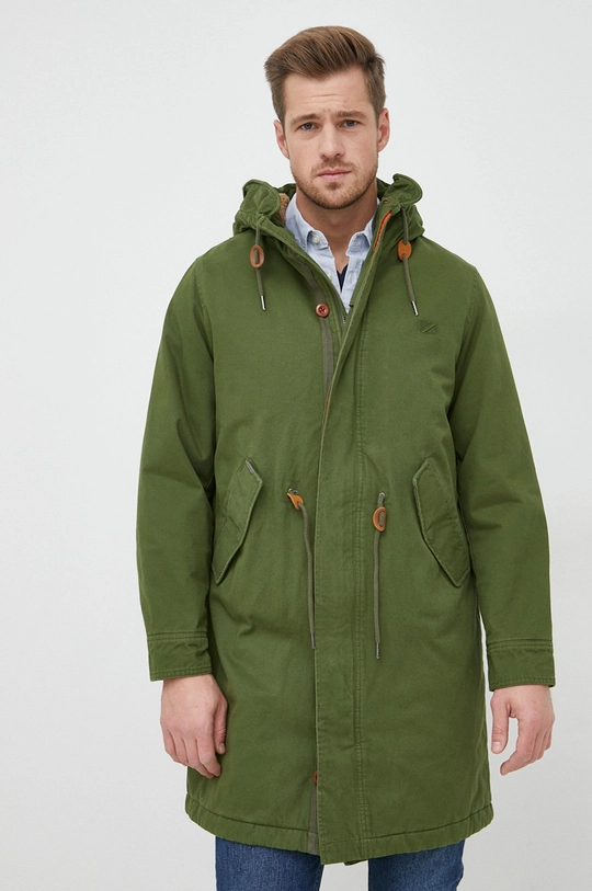 zielony Pepe Jeans parka Męski