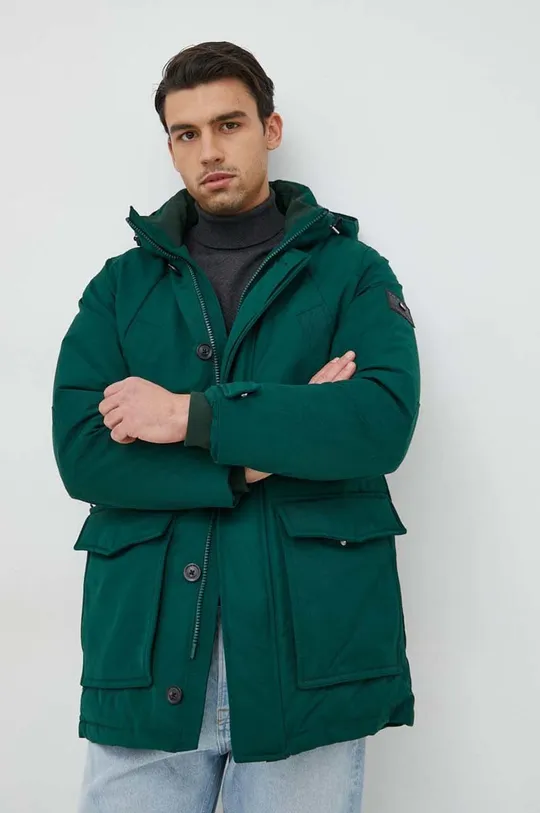 зелёный Пуховая куртка Tommy Hilfiger Мужской