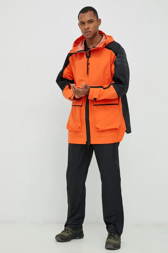 Αδιάβροχο μπουφάν adidas Performance Xploric πορτοκαλί