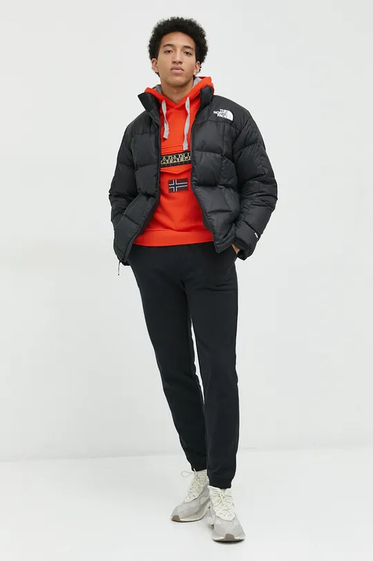 Μπουφάν με επένδυση από πούπουλα The North Face MENS LHOTSE JACKET μαύρο