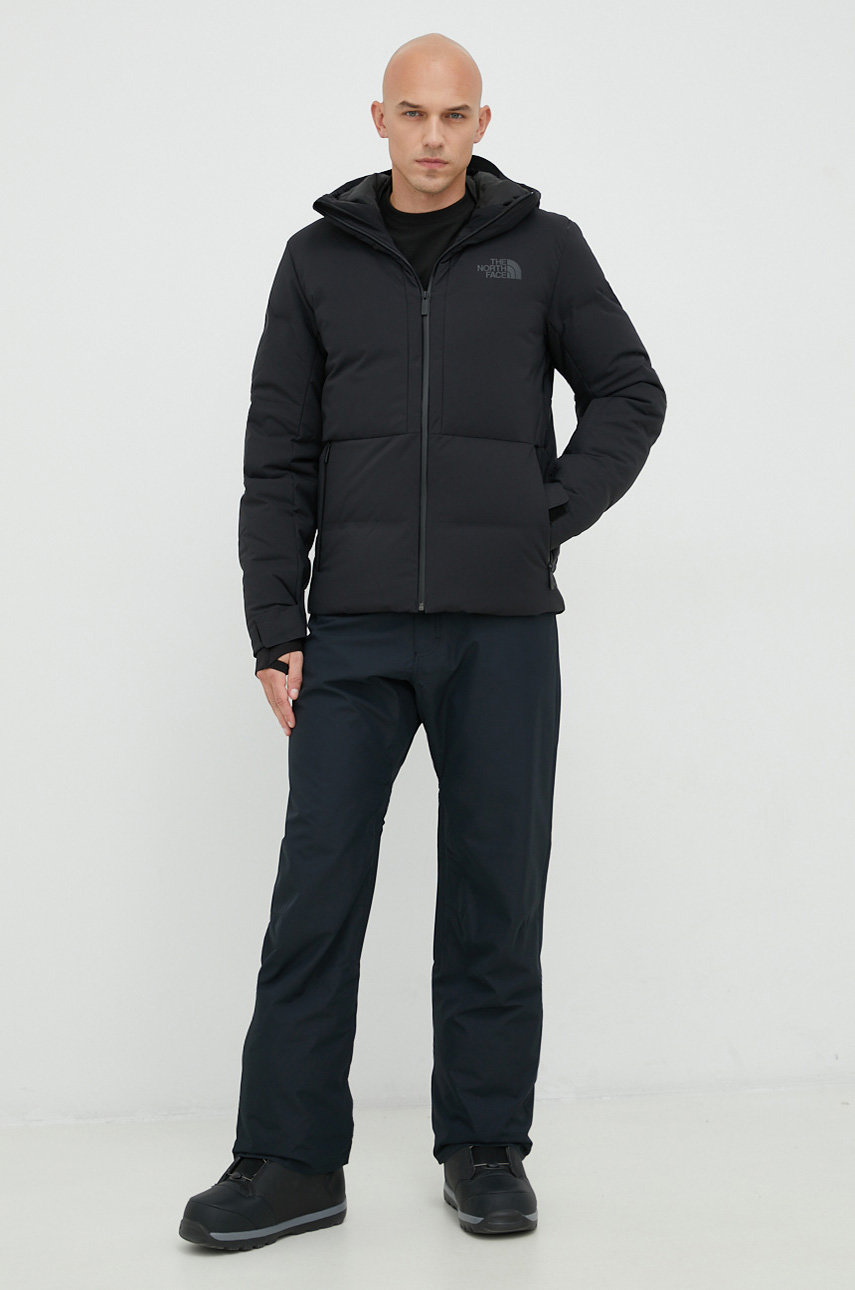 Páperová bunda The North Face MENS CIRQUE DOWN JACKET čierna farba