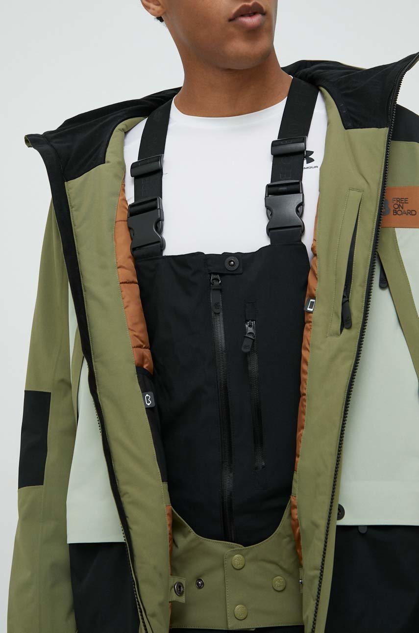 Jakna za snowboard 4F boja zelena ANSWEAR.hr