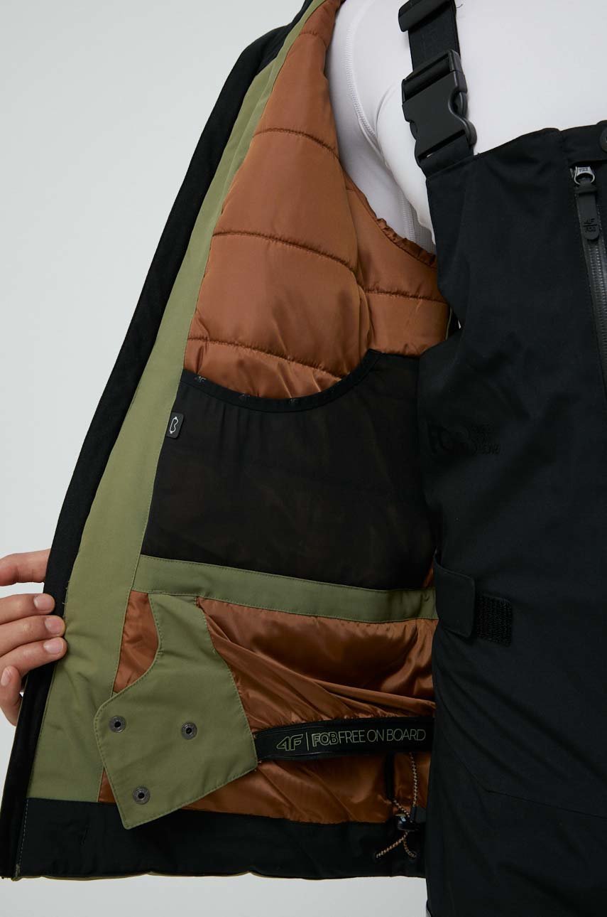 Jakna za snowboard 4F boja zelena ANSWEAR.hr