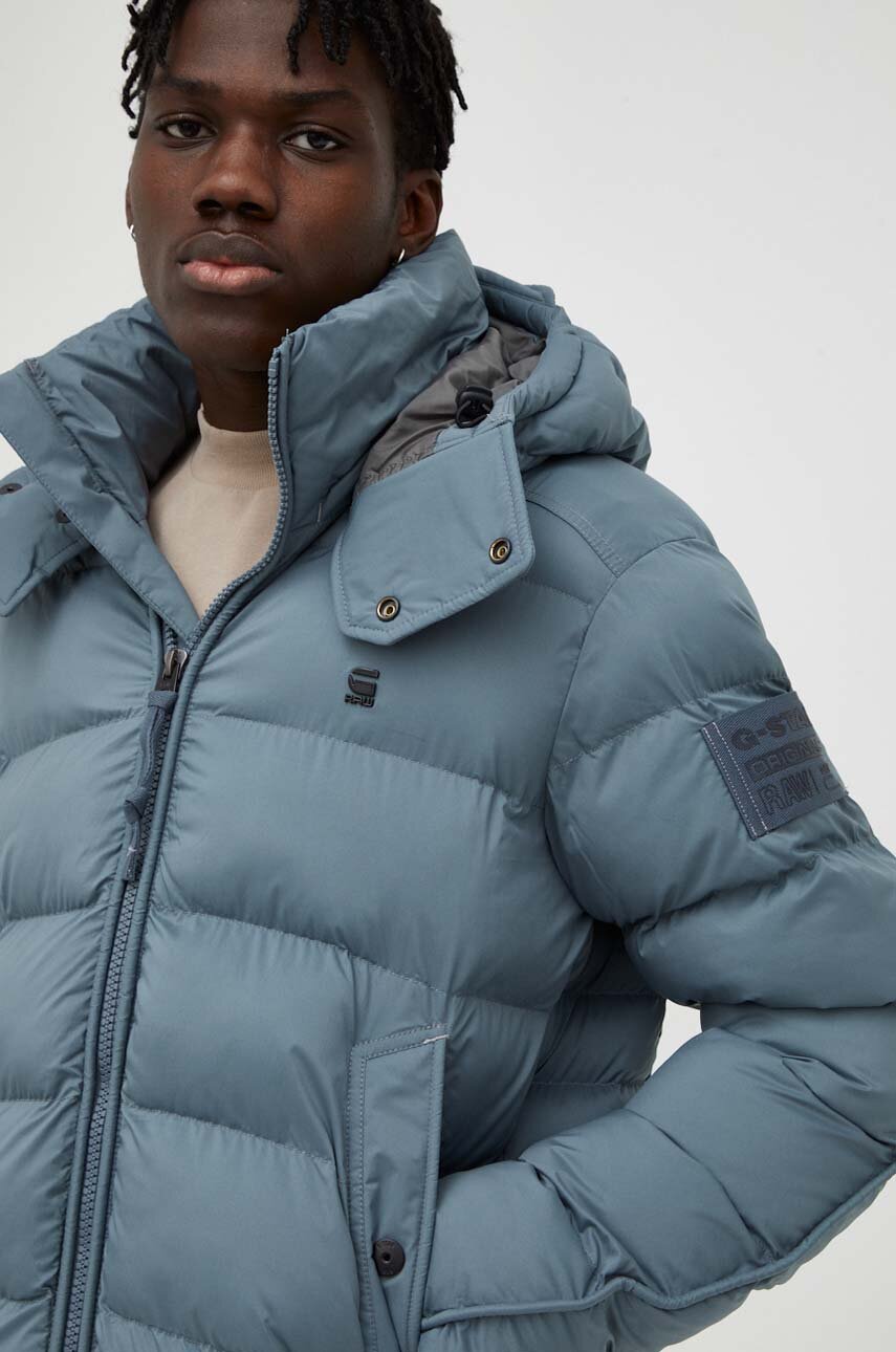 G-Star Raw kurtka męska kolor niebieski zimowa | Answear.com