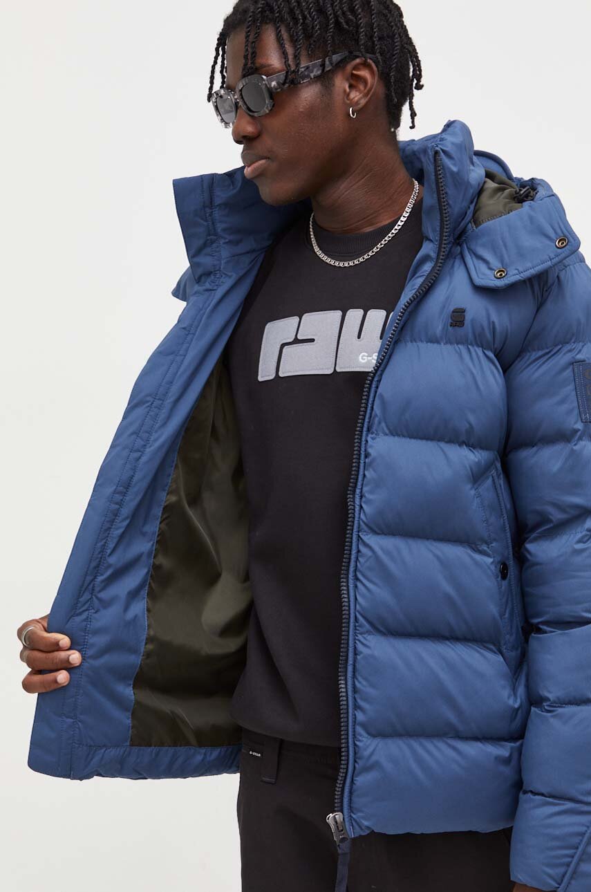 G-Star Raw kurtka męska kolor niebieski zimowa | Answear.com