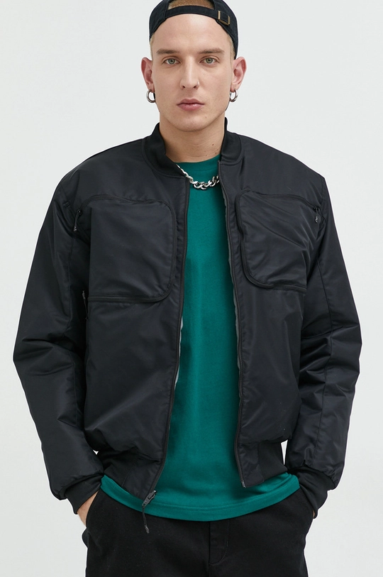 crna Dvostrana bomber jakna adidas Originals Muški