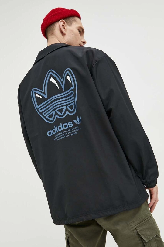 fekete adidas Originals rövid kabát