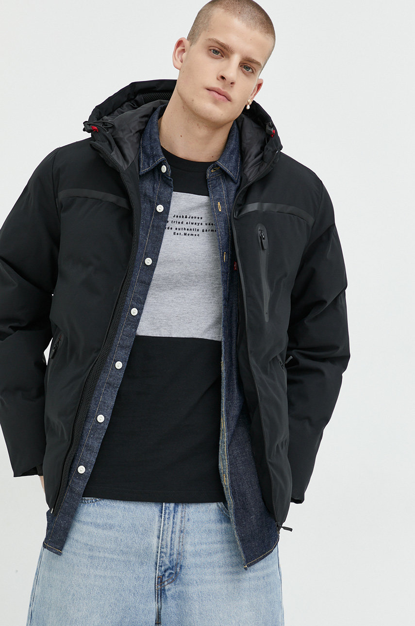 Куртка Jack & Jones Jcoheat мужская цвет чёрный зимняя | ANSWEAR.ua
