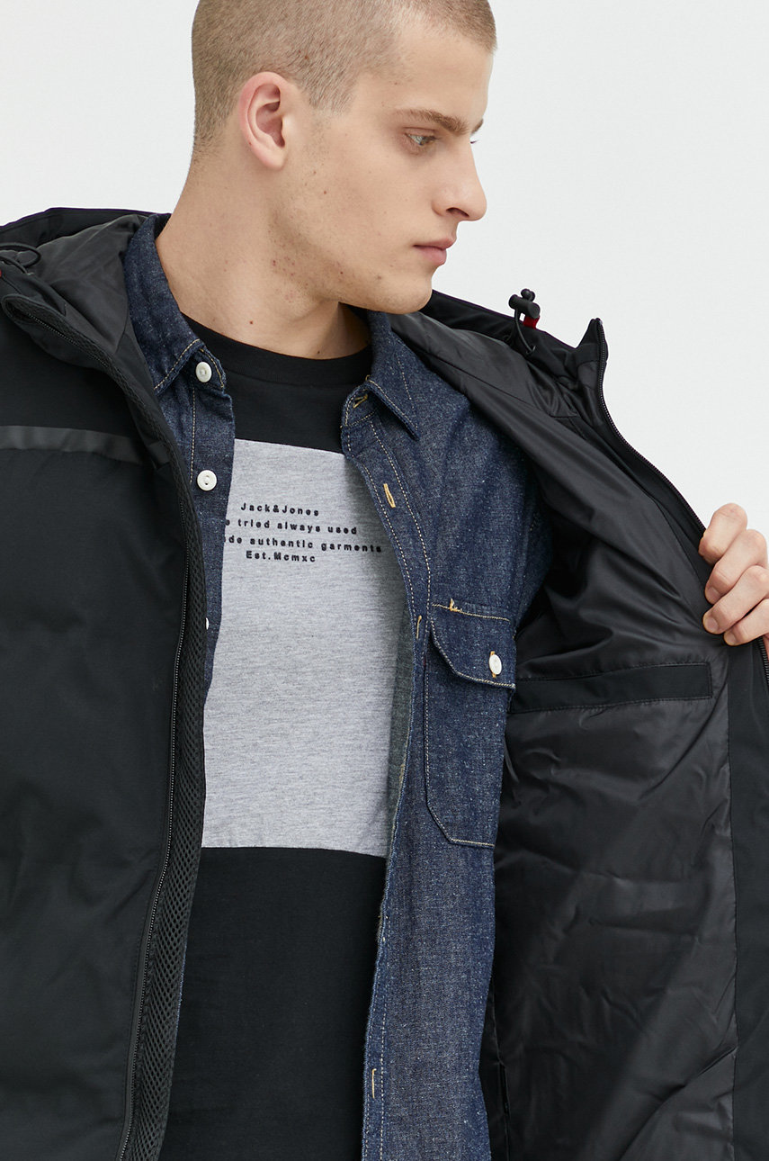 Куртка Jack & Jones Jcoheat мужская цвет чёрный зимняя | ANSWEAR.ua