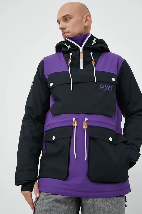 fialová Snowboardová bunda Colourwear Essential