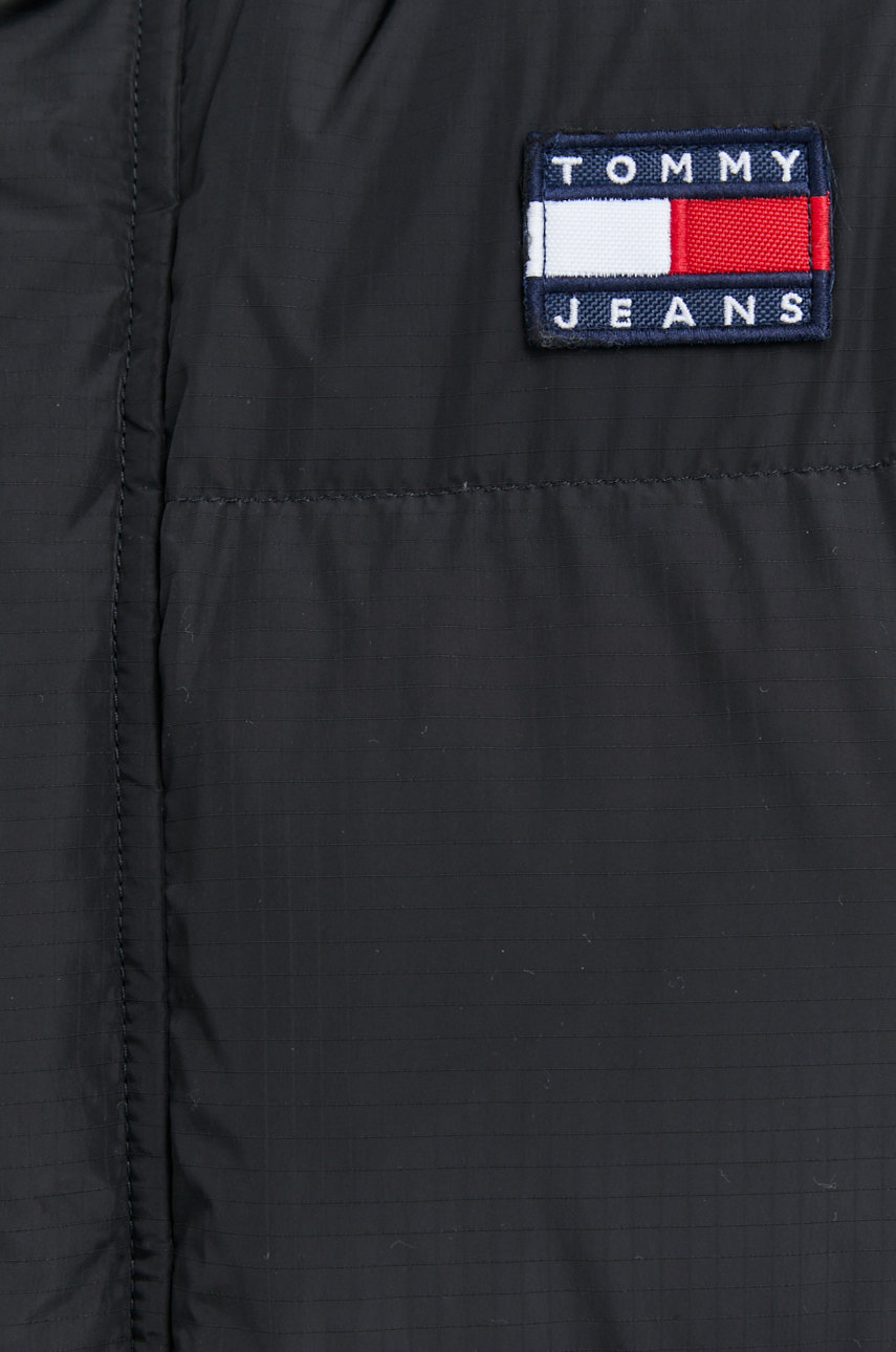 Tommy Jeans rövid kabát fekete, férfi, téli | ANSWEAR.hu