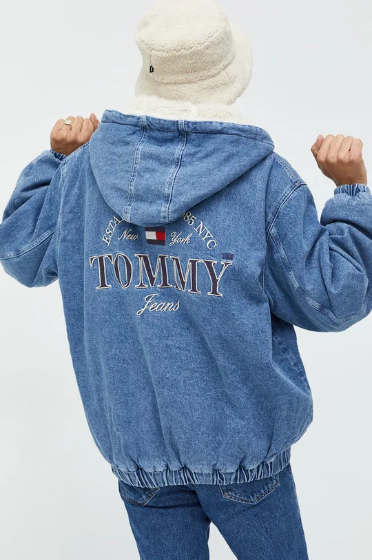 Μπουφάν Tommy Jeans  Κύριο υλικό: 99% Βαμβάκι, 1% Σπαντέξ Γουνίτσα: 91% Πολυεστέρας, 9% Ακρυλικό Φόδρα Μανικιού: 100% Πολυεστέρας