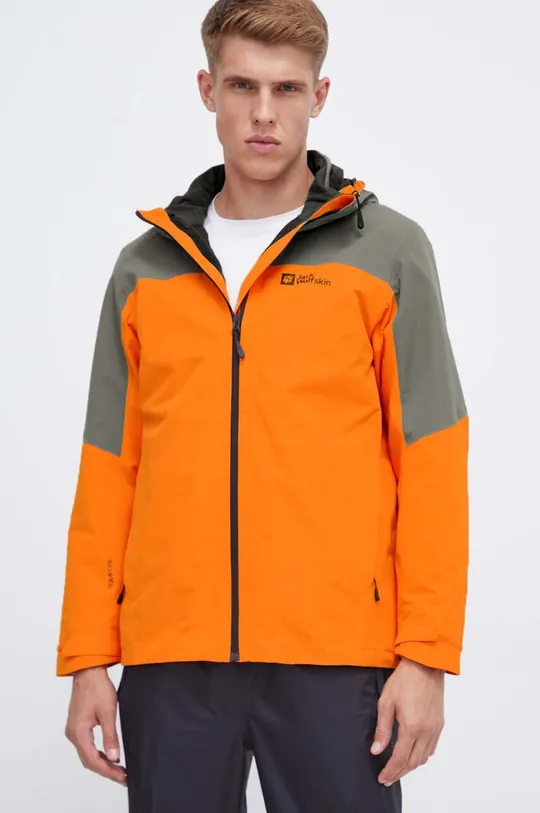 oranžna Outdoor jakna Jack Wolfskin Glaabach 3in1 Moški