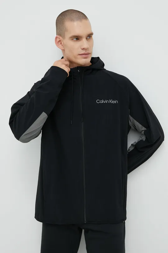 μαύρο Αντιανεμικό Calvin Klein Performance Ck Essentials Ανδρικά