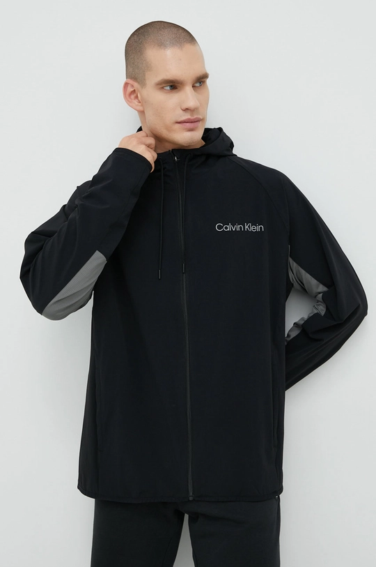 čierna Vetrovka Calvin Klein Performance Ck Essentials Pánsky