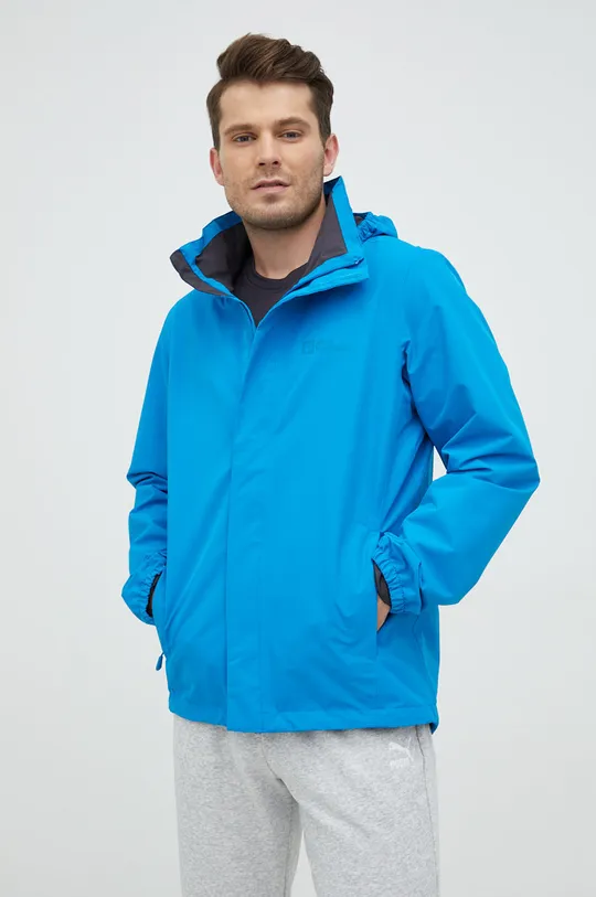 бірюзовий Куртка outdoor Jack Wolfskin Stormy Point Чоловічий