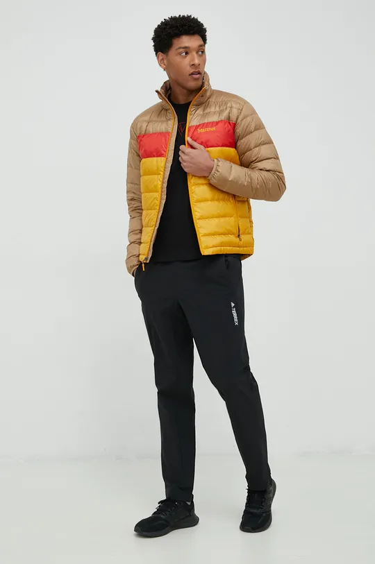 Sportska pernata jakna Marmot Ares zlatna