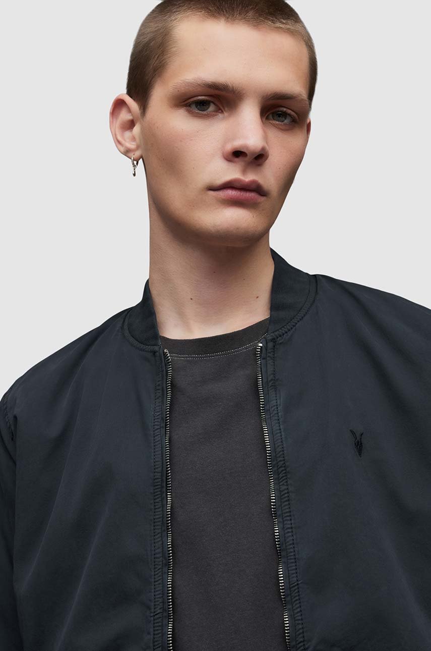 AllSaints kurtka bomber granatowy