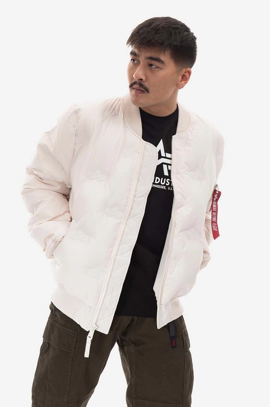 beżowy Alpha Industries kurtka bomber Puffer Męski