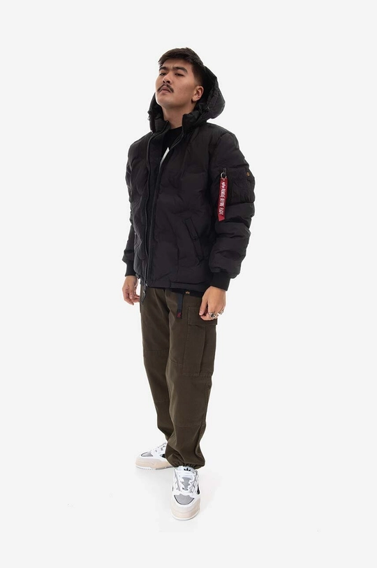 Alpha Industries kurtka Logo Puffer czarny