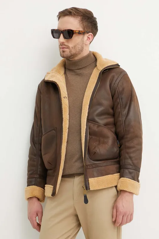 коричневий Куртка Alpha Industries B3 Arctic Чоловічий