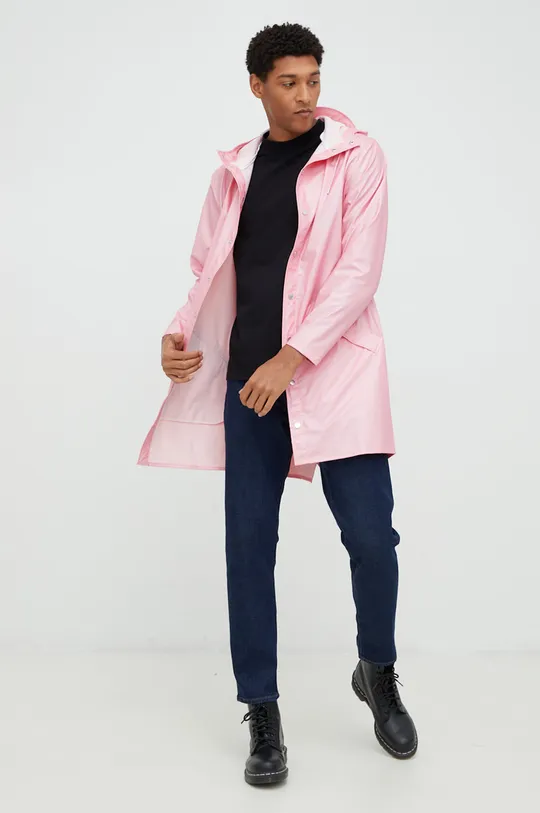 Rains rain jacket 12020 Long Jacket  Basic material: 100% Polyester Coverage: 100% Polyurethane