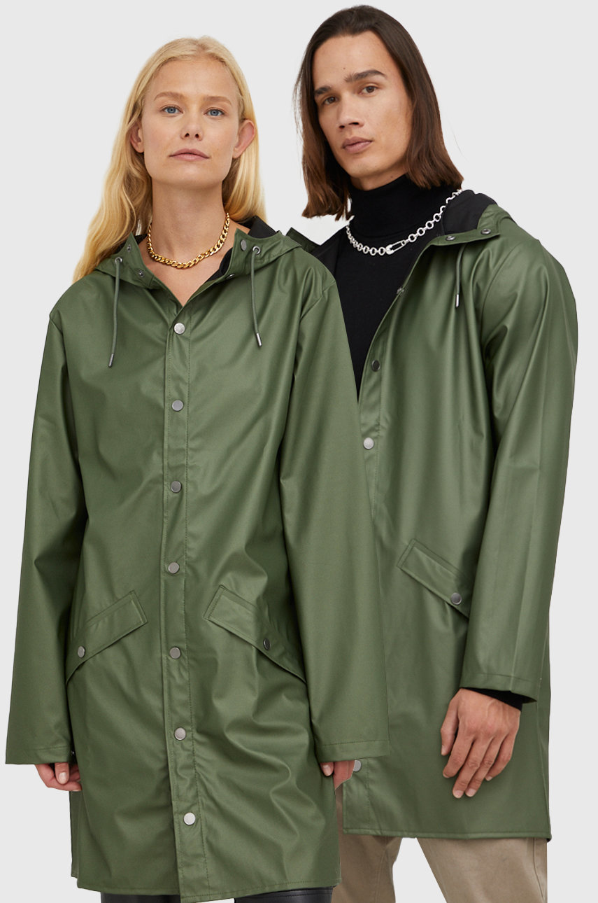 zelena Vodoodporna jakna Rains Unisex