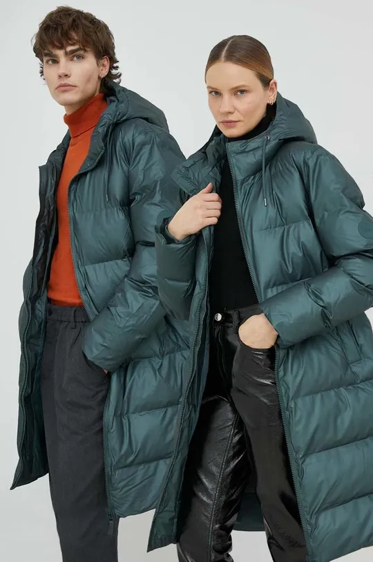 πράσινο Μπουφάν Rains 15070 long puffer jacket Unisex