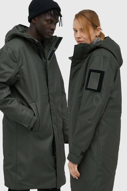 πράσινο Αδιάβροχο μπουφάν Rains 15260 Glacial Coat Unisex