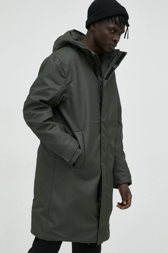 Rains kurtka przeciwdeszczowa 15260 Glacial Coat zielony