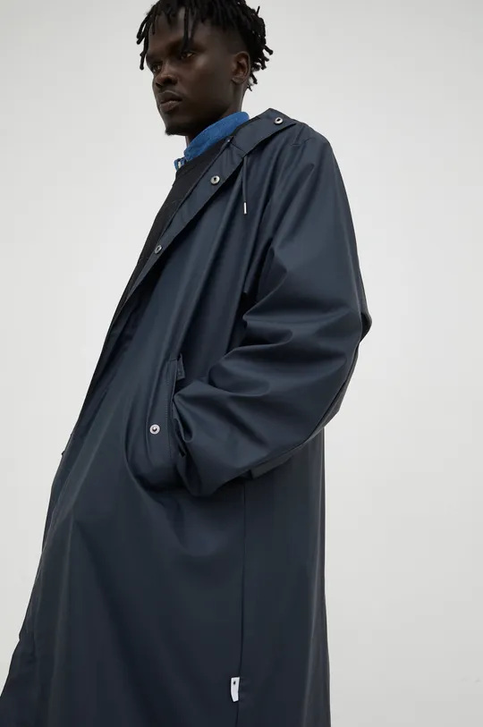 blu navy Rains giacca impermeabile Unisex