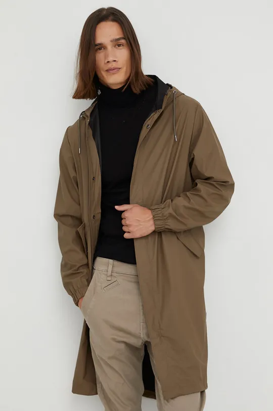 Rains rain jacket brown