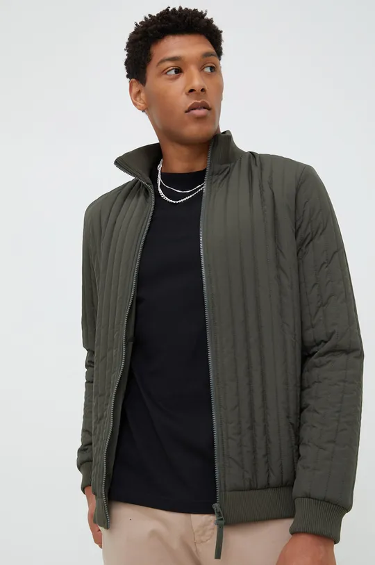 zelena Bomber jakna Rains Liner High Neck Jacket