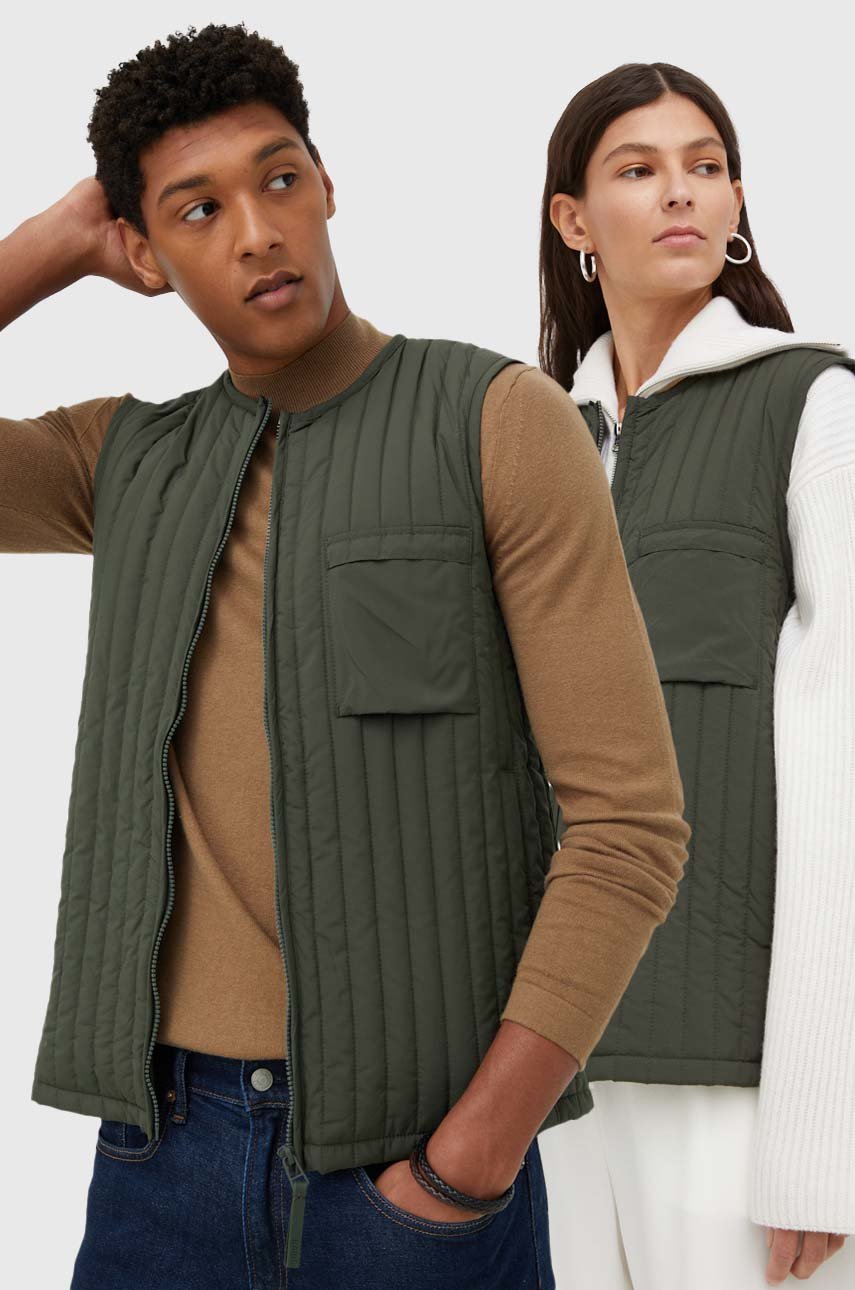 πράσινο Αμάνικο μπουφάν Rains 18320 Liner Vest Unisex