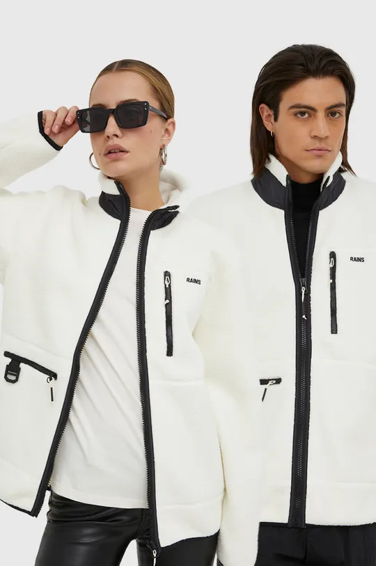white Rains jacket 18420 Heavy Fleece Jacket Unisex