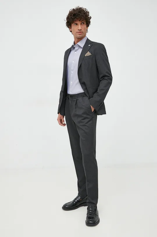 sivá Vlnený oblek Manuel Ritz Pánsky