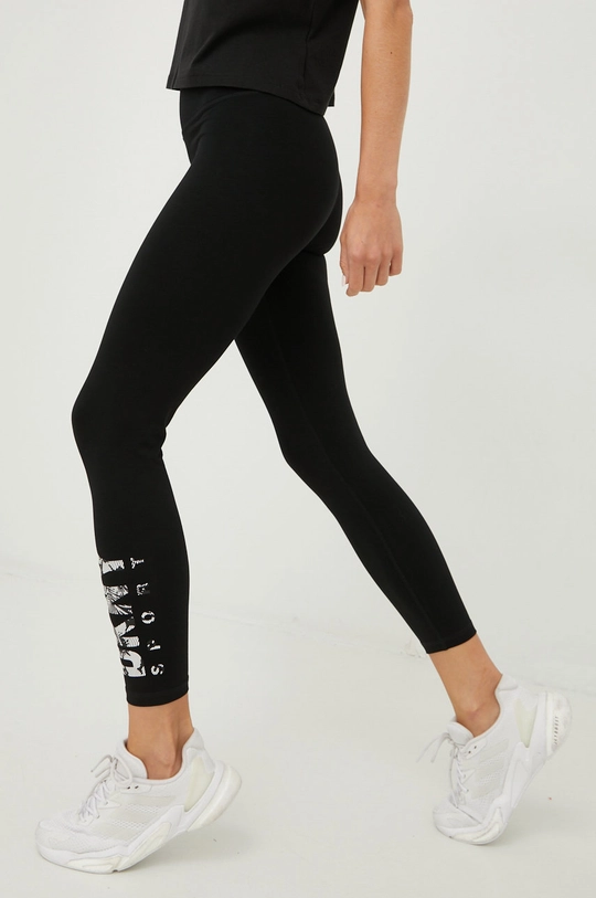 czarny Dkny legginsy Damski